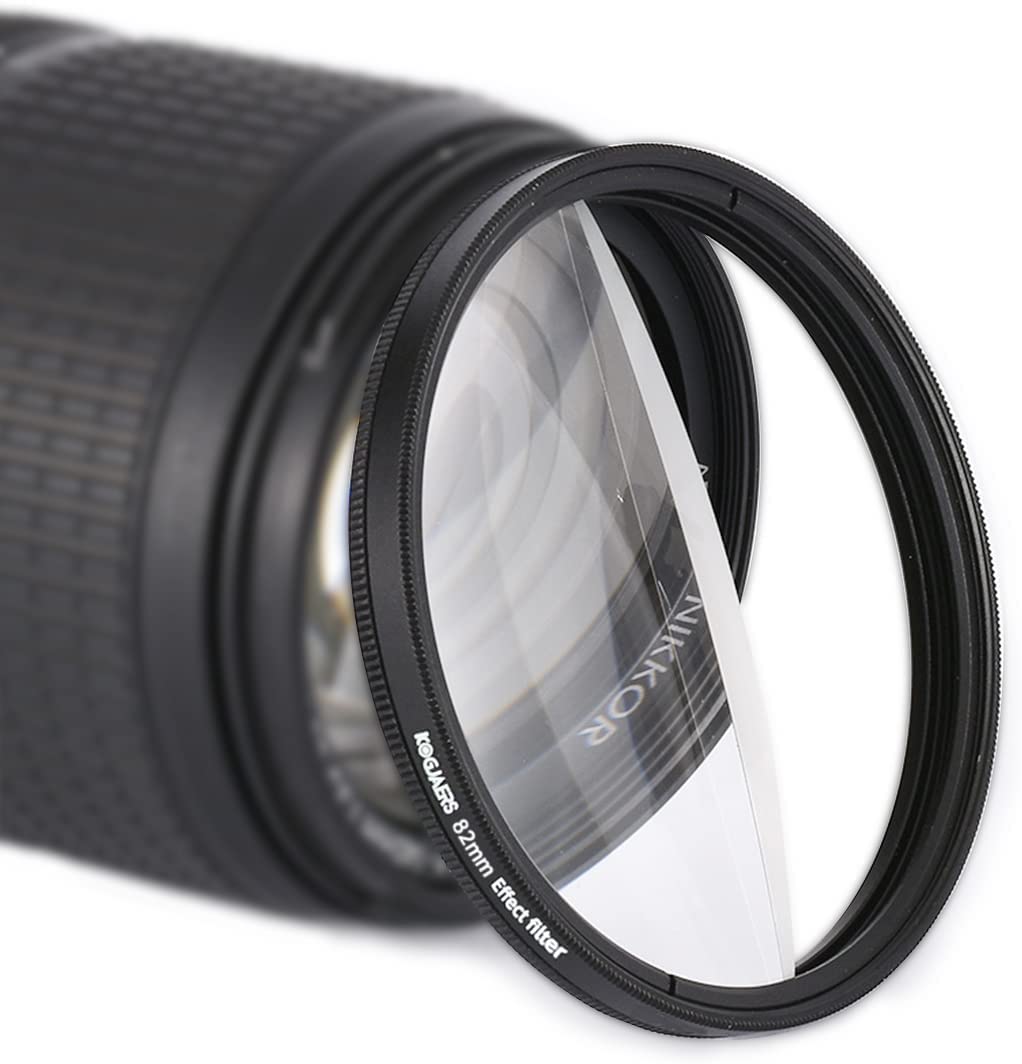KOGJAERS Lens Filter 82mm Half Bokeh Effects Filters Foreground Blur Camera Filter Creative Photographer's Perfect Photography Set Camera Accessories