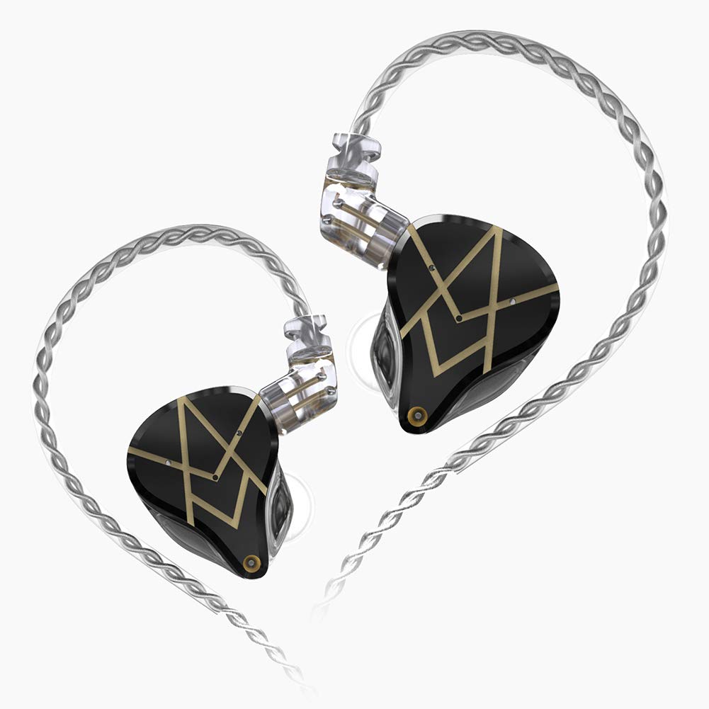 KZ ASX in-Ear Monitors, 10 Balanced Armatures Units per Side Customized HiFi IEM Wired Earphones/Earbuds/Headphones with Detachable Cable 2Pin…