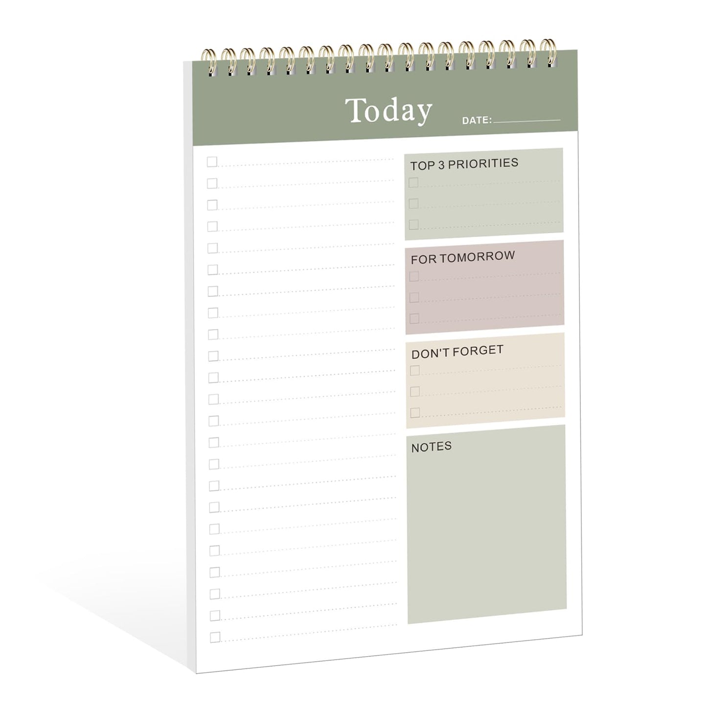 Weekly To Do List Notepad, Undated Planner with 52 Sheets (6.5''x8.9''), Desk Weekly Planner for Women & Man, Home School & Work