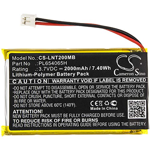 SHINEAR 2000mAh Battery Replacement for Luvion PL654065H Prestige Touch 2 (3.7V)