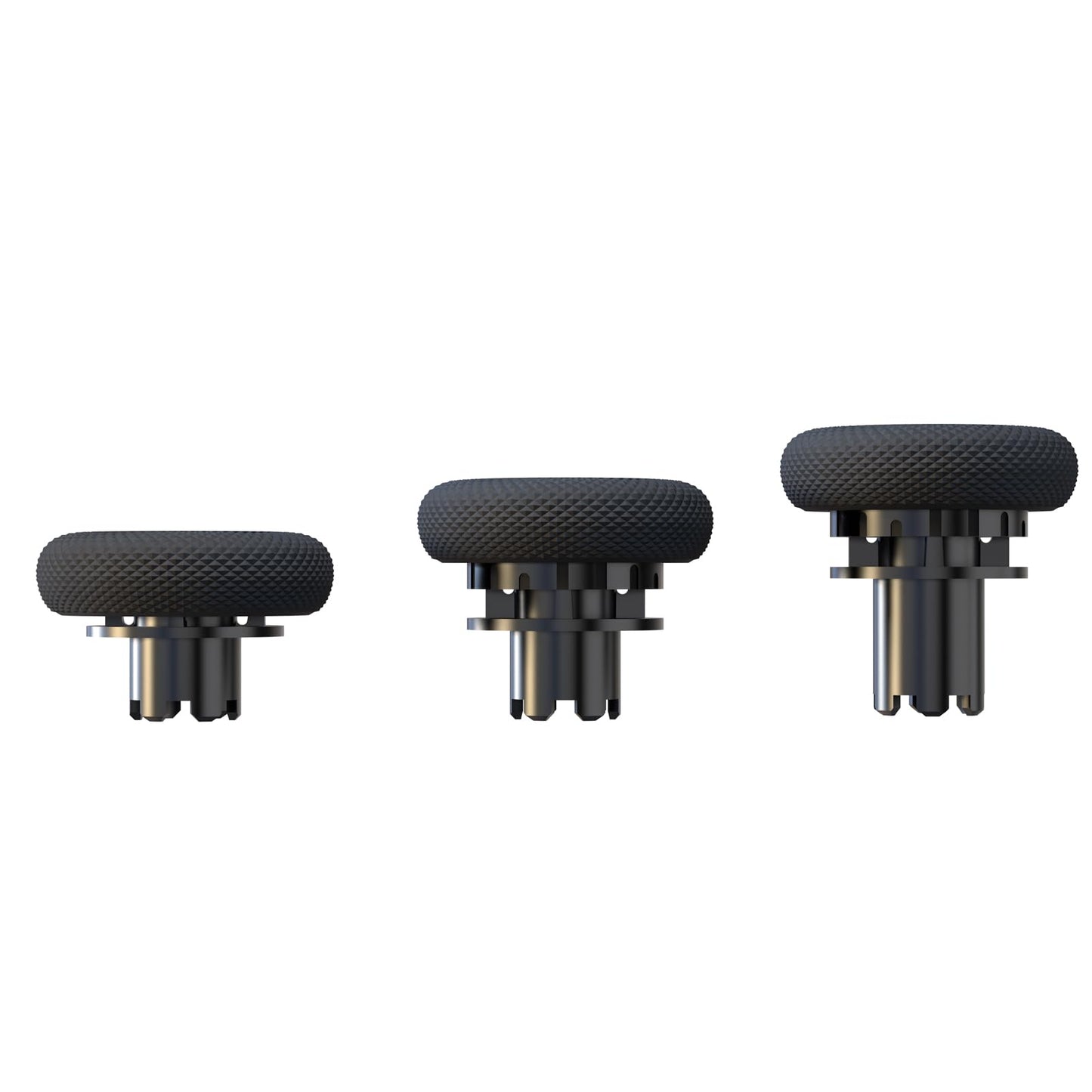 EXknight Controller Freaks for DualSense Edge, Height Adjustable Sticks for PS5 Pro Controller, 1 Low Rise(2 Heights), 1 Mid Rise(4 Heights), 1 High