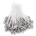 ZhangyiHot 20 Pcs White Lanyard Phone Ring Strap,Cell Phone Backpack Lanyard, Lobster Clasp,Cellphone Strap Charm Cords for Cell ID Card Badge Décor