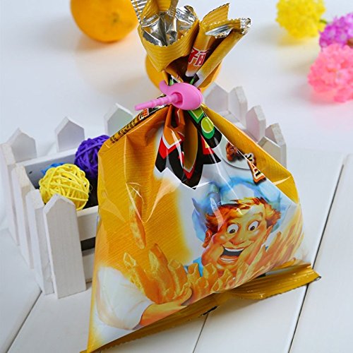 Tangser Colorful All-Purpose Silicone Ties, Multi-use Smart tie, Bag Clip, Bread Tie, Food Saver, Reusable Rubber Twist Tie, Cable Ties, Household