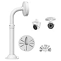 J-Shaped Dome Camera Mount, 11.8"-23.6" Telescopic Adjustable Bracket, Heavy-Duty Aluminum Alloy Wall/Ceiling Mount for Indoor/Outdoor CCTV Security