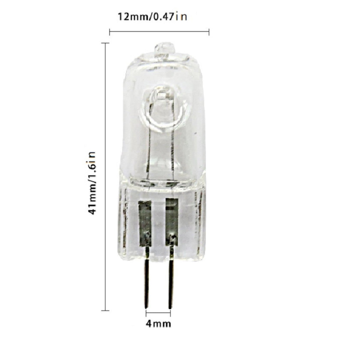 WOLTHID G4 AC120V 35W Bi-Pin Light Bulbs 220V 50W G4 Halogen Bulbs Warm White Halogen Lamp for Under-Cabinet Lights Ceiling Lights 5PCS 120V-35W