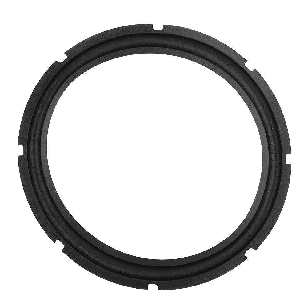 Sanpyl 12 Inch Universal Perforated Rubber Speaker Foam, Black, Enhances Bass, Dust Protection, 2 Pack