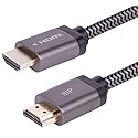 Monoprice 8K Certified Ultra High Speed HDMI Cable - Braided - HDMI 2.1, 8K@60Hz, 4K@120Hz, 48Gbps, HDR, VRR, CL2 In-Wall Rated, 6ft, Black - 5 Pack