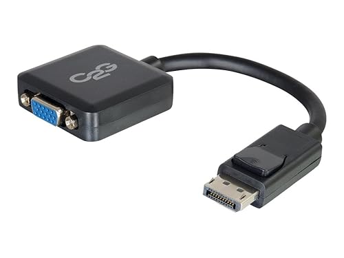C2G / Cables to Go 54323 DisplayPort Male to VGA Female Adapter Converter, Bl