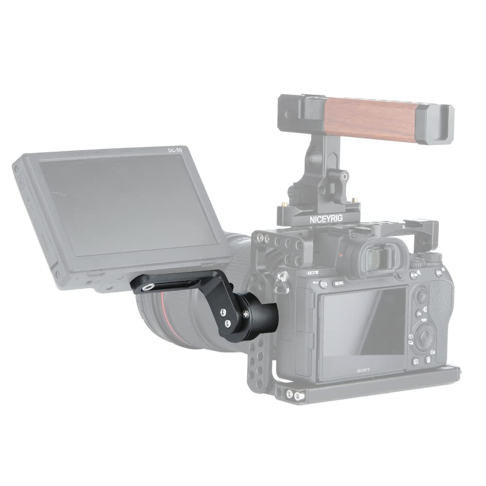 NICEYRIG Quick Release NATO Clamp with NATO Rail, EVF Support Monitor Mount - 308