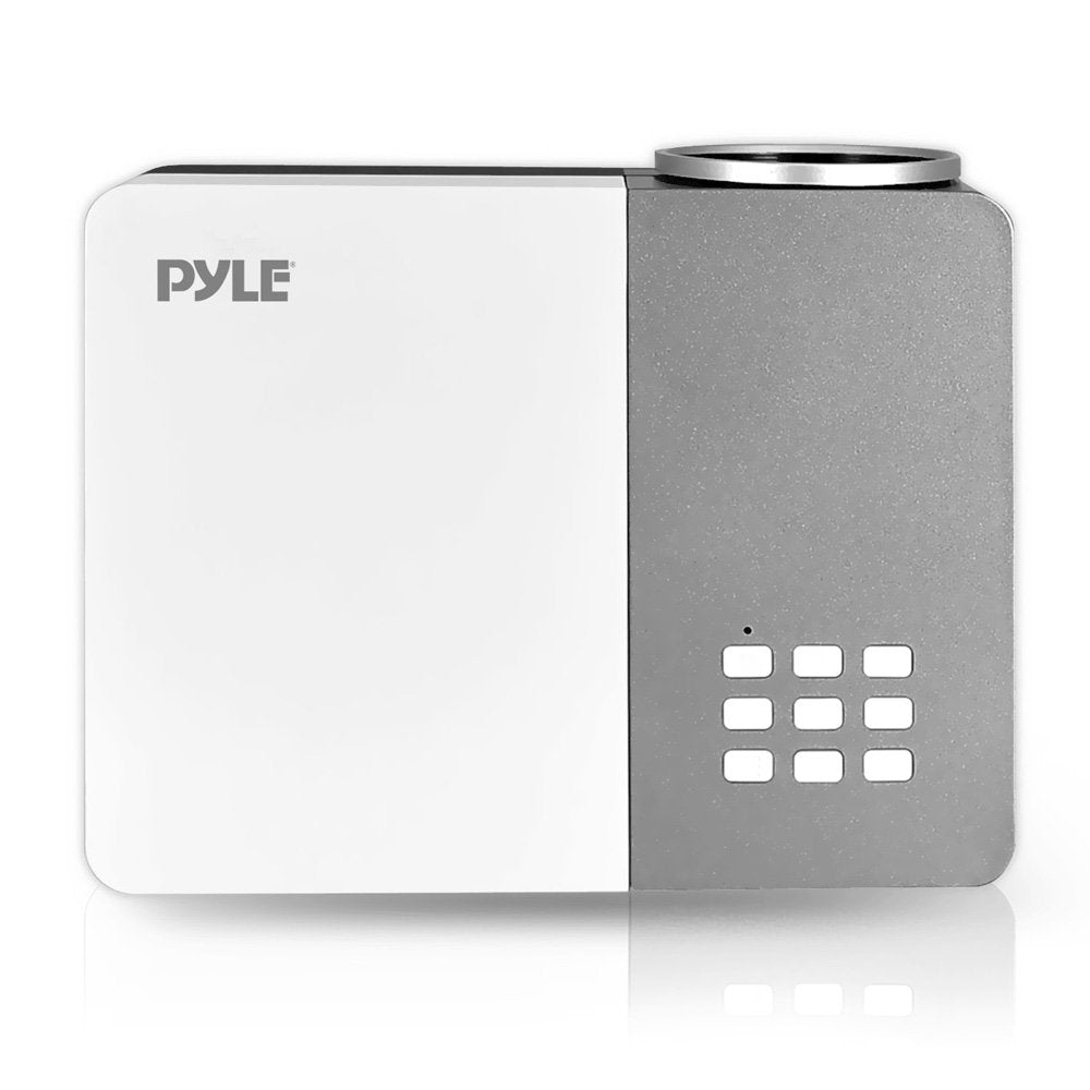 Pyle Video Projector 1080p Full HD Professional Cinema Home Theater - Digital Multimedia, Built-in Stereo, Adjustable Keystone Picture Presentation