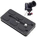 iShoot 8cm Quick Release Plate for Large Camera Body with Battery Grip, Compatible with Canon EOS 1D 1Ds 1DX Series, Nikon D1 D2 D3 D4 D5 D6 Series