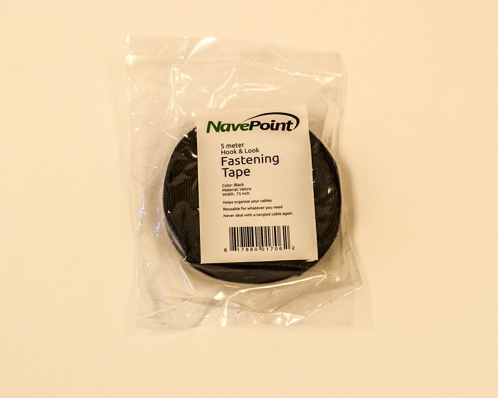 NavePoint 3/4 Inch Roll Hook and Loop Reusable Cable Ties Wraps Straps - 5M 15ft