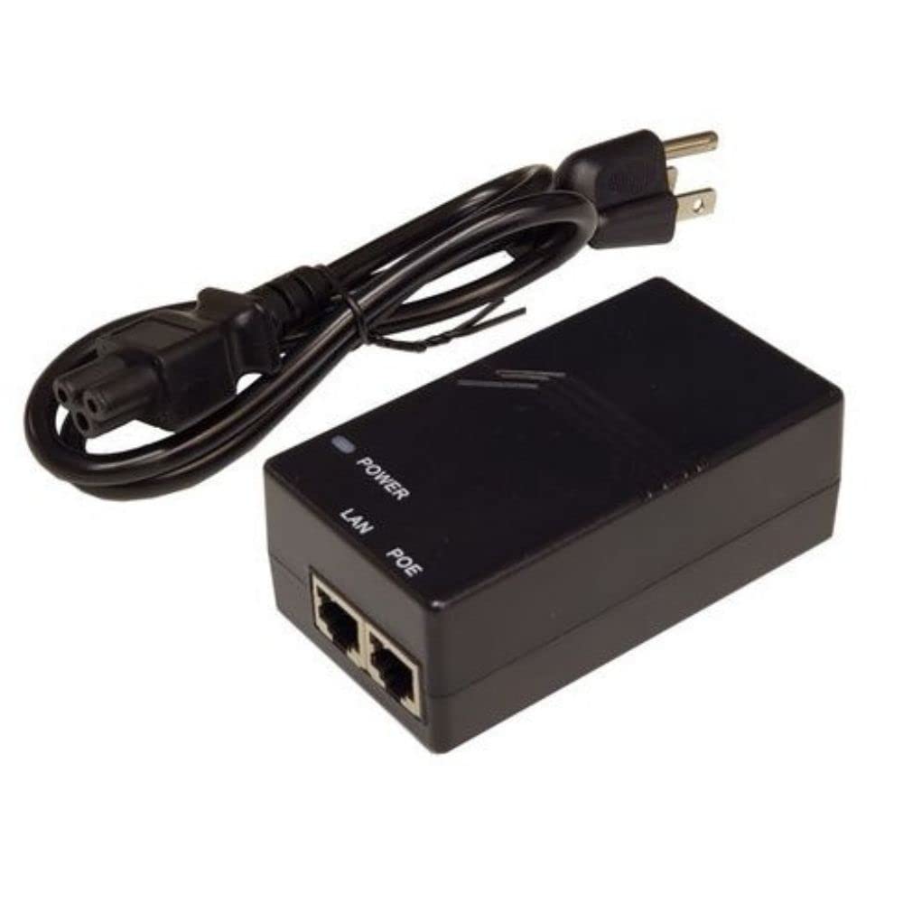 Tycon Power Systems 48V 0.5A 24W 10/100/1000MB Passive PoE Power Inserter w/US Power Cord