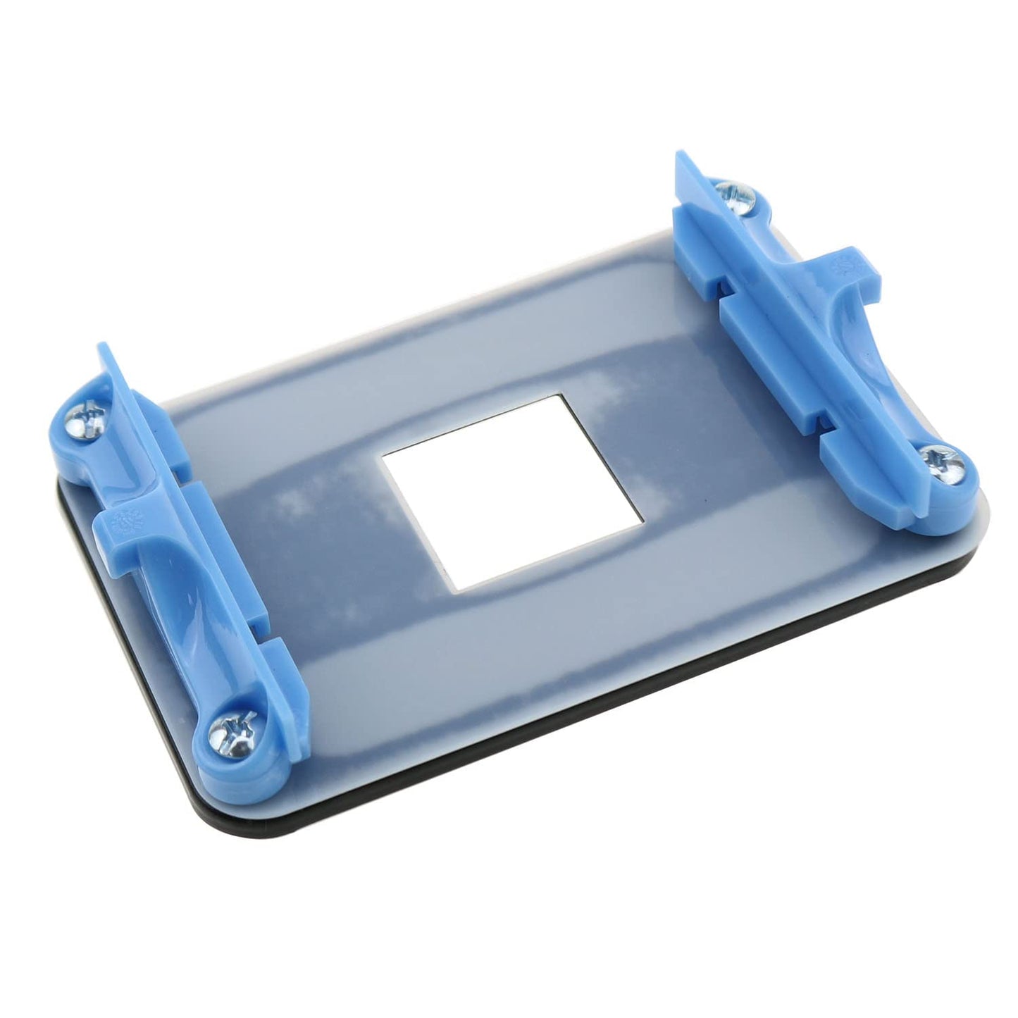 ZZHXSM AM4 Backplane CPU Heatsink Bracket Motherboard CPU Fan Cooling Mounting Sheet Plate Mount on Motherboard for AM4 Only, Blue