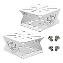 Coolotic 2-Set CCTV Security Camera Universal Pole Mounting Mount Bracket Adapter for PTZ Dome Surveillance Camera (2X 2D Mount Adapter)