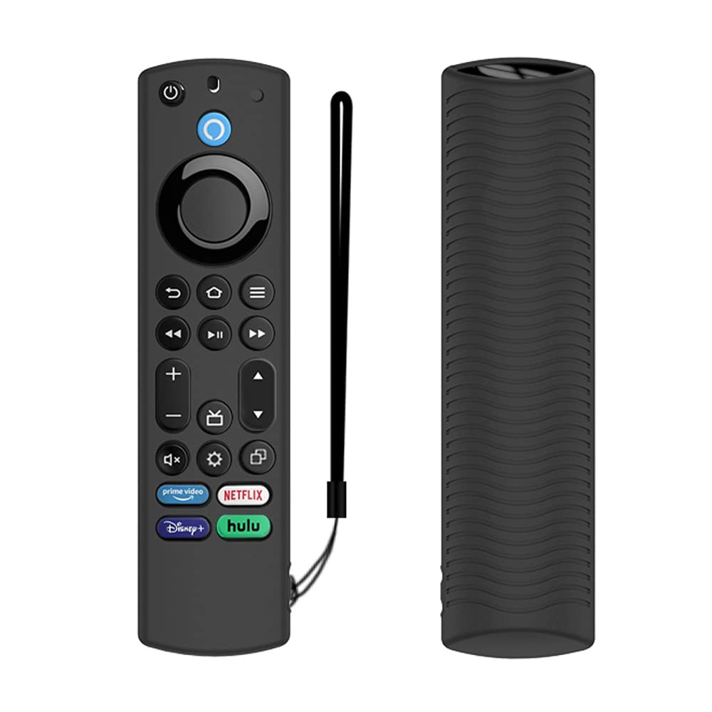 Voice Remote Cover, Silicone Remote Case Compatible with Insignia Firetv Omni Series or TV 4-Series, Lightweight Anti Slip Shockproof Remote Cover