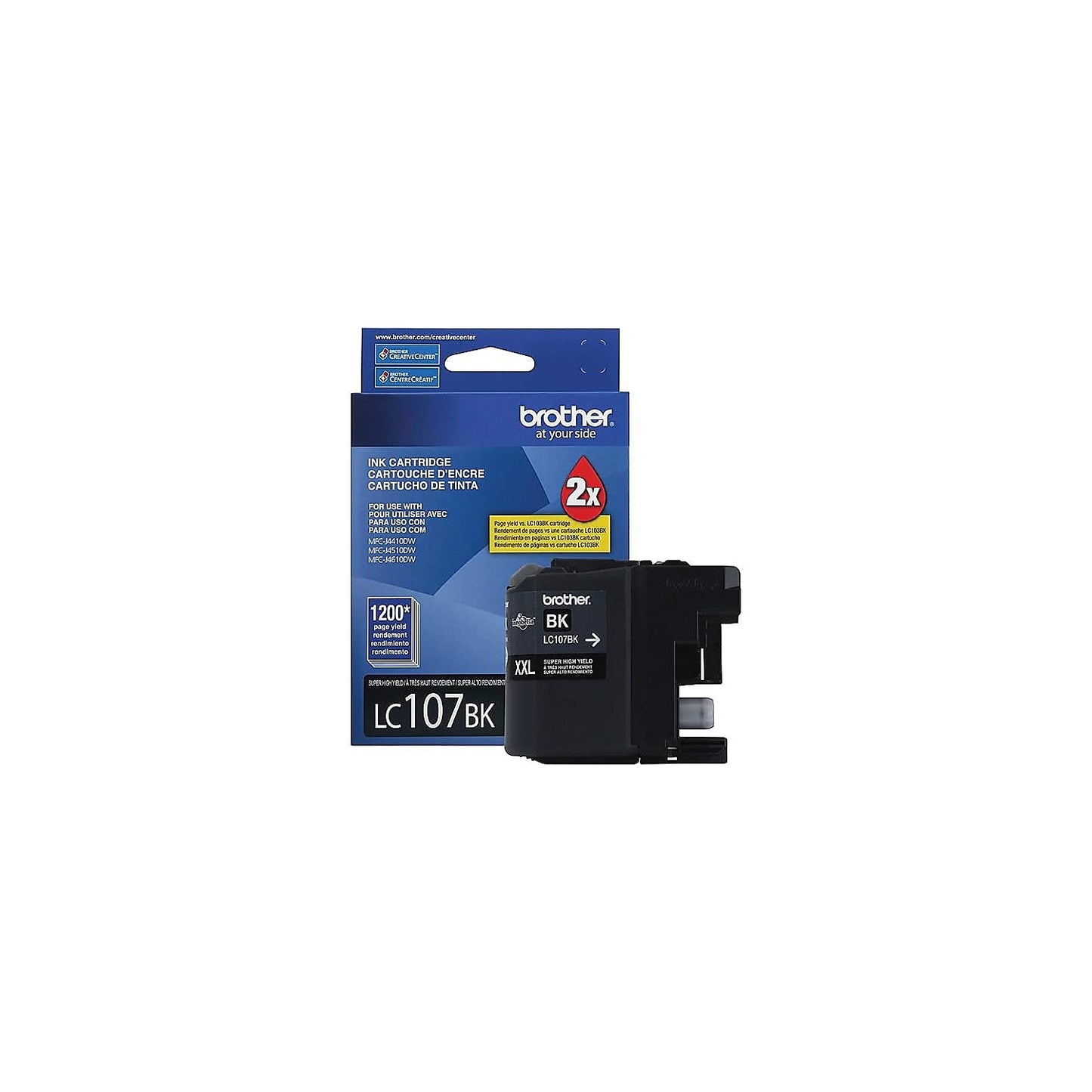 Brother LC107BK LC107BK Innobella Super High-Yield Ink, Black