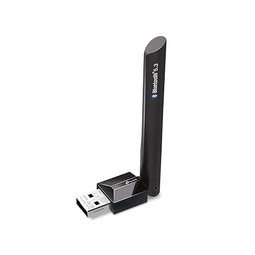 TP-Link USB Bluetooth Adapter for PC, Bluetooth 5.3 Long Range Receiver, Plug and Play, Adjustable Antenna, Supports Windows 11/10/8.1/7 for Desktop