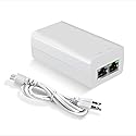 Gigabit PoE+ Injector 30W IEEE802.3at/af Compliant, Supplies PoE(15.4W) or PoE+(30W) Power Over Ethernet Distances Up to 328ft, PoE Injector Adapter