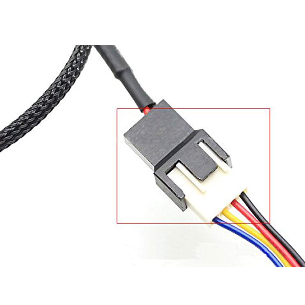 OPSFALCON 2 Pack SATA to 2 x 2-Pin PC Case Fan Power Adapter Cable Support 3 Pin / 4 Pin, Dual 2Pin to 15 Pin SATA Computer Cooler Cooling Fan