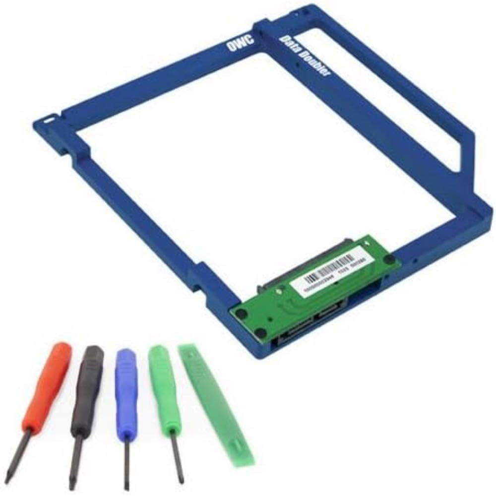 OWC Data Doubler, Optical to SATA HD Converter Bracket Solution for Mac Laptops, (OWCDDAMBS0GB)