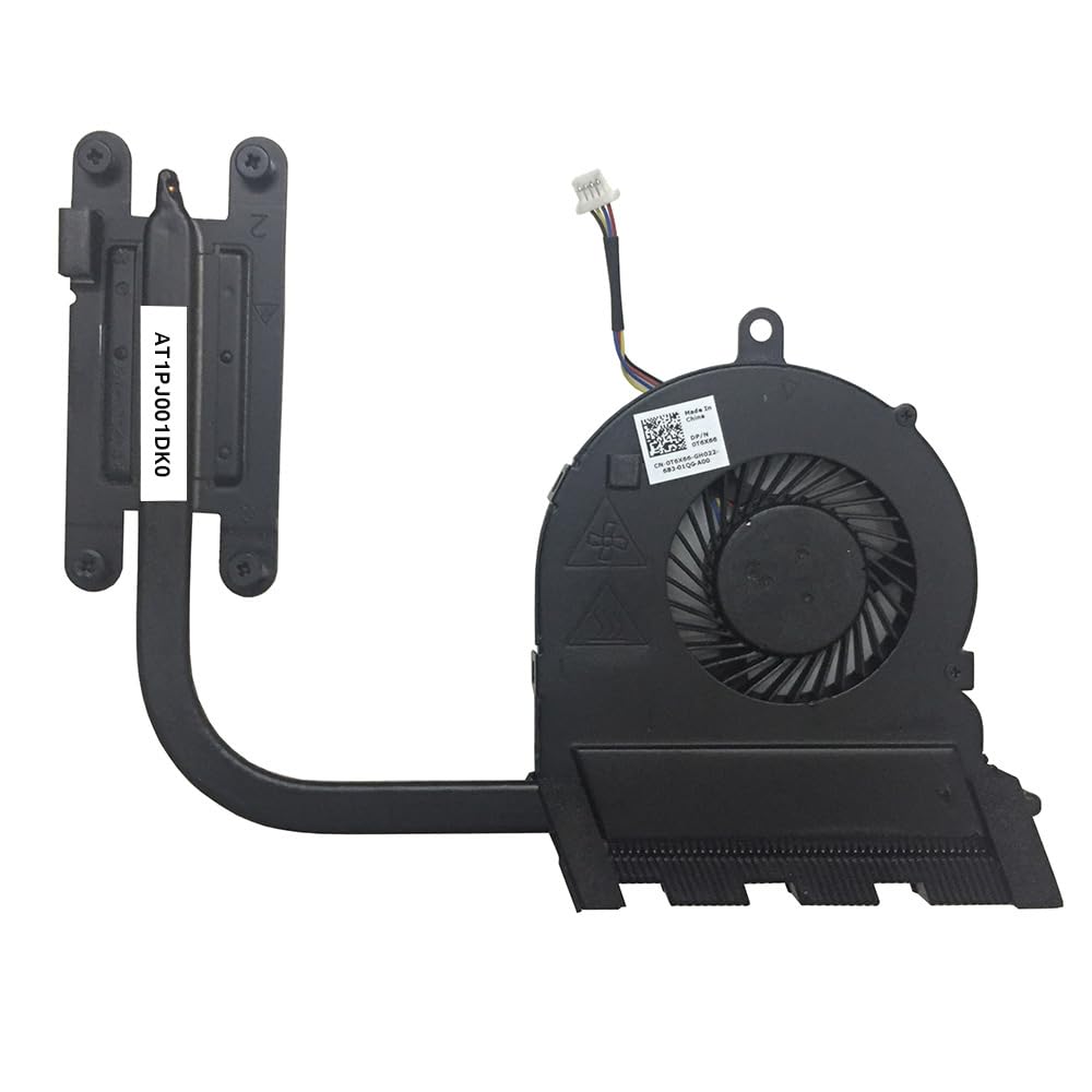 New CPU Cooling Fan with Heatsink for Dell Inspiron 5565 5567 5767 Series 0T6X66 (Integrated Graphics Version)