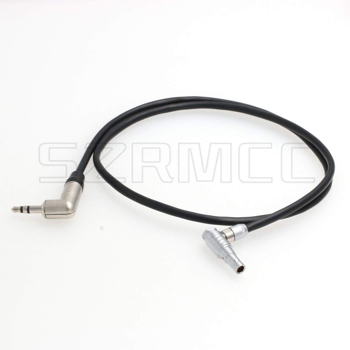 SZRMCC Tentacle Sync Zaxcom 3.5mm TRS to Right Angle 00B 4 Pin Male Timecode Cable for RED Epic Scarlet DSMC2 Camera
