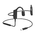 GZCRDZ Type C Wired Bone Conduction Earphones with Open Ear Microphone Compatible with Mobile Phones, Computers, and Tablets