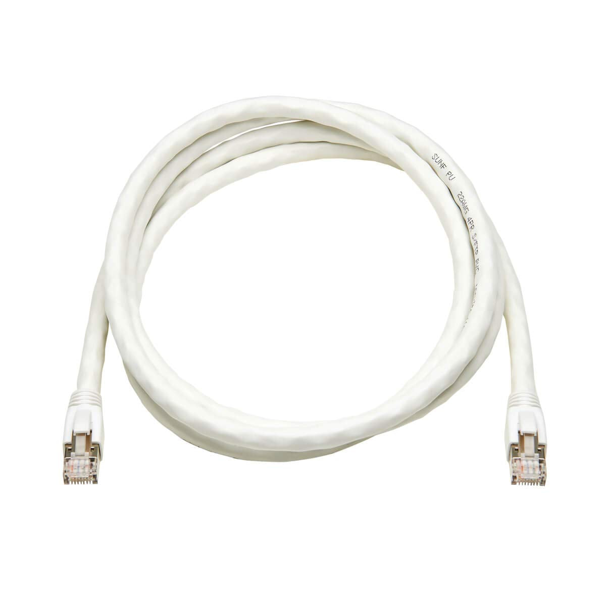 TRIPP LITE Cat8 Snagless Ethernet Cable, 25G/40G Certified Network Patch Cable, 22 AWG S/FTP, PoE, White, 6 Feet / 1.8 Meters, Life Limited