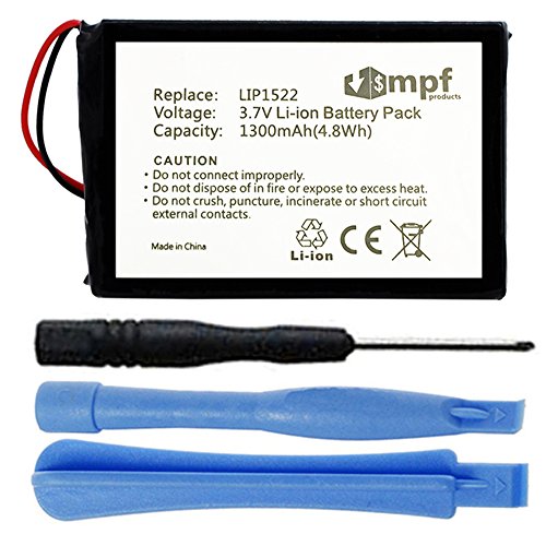 MPF Products 1300mAh LIP1522 Battery Replacement Compatible with Sony PlayStation 4 PS4 Dualshock 4 Wireless Controller CUH-ZCT1E, CUH-ZCT1H
