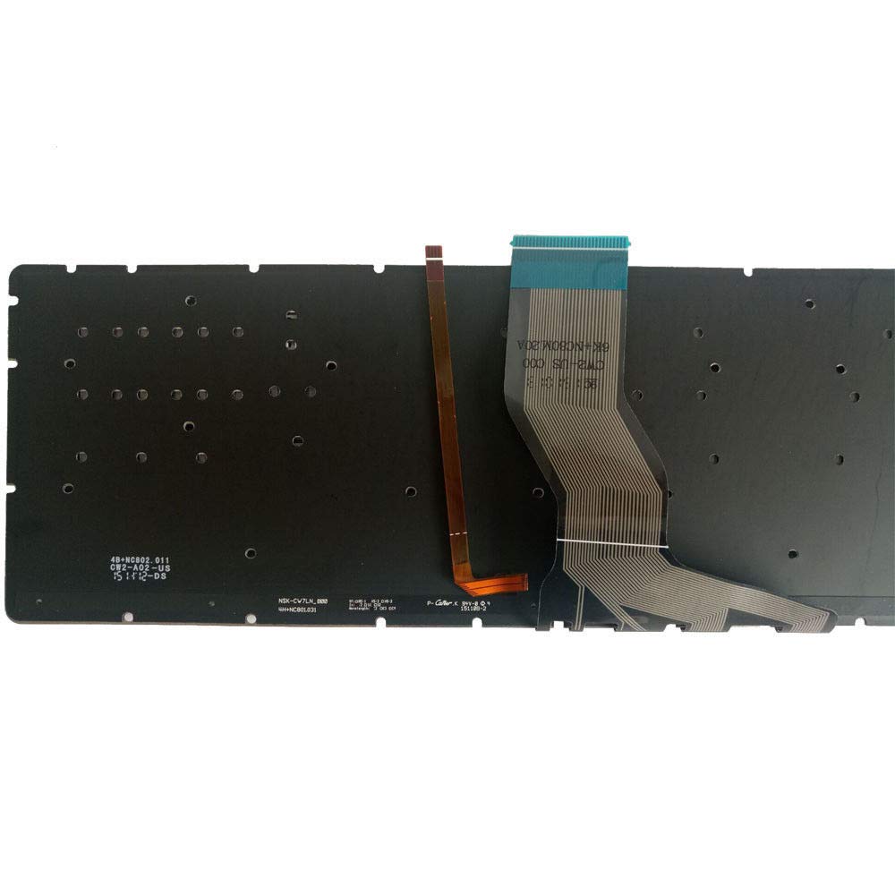 Laptop Replacement Keyboard Fit HP Pavilion Star Wars 15-AN044NR 15-AB050NR 15-AN067NR 15-AN097NR 15-AB098NR 15-AN051DX US Layout with Backlight
