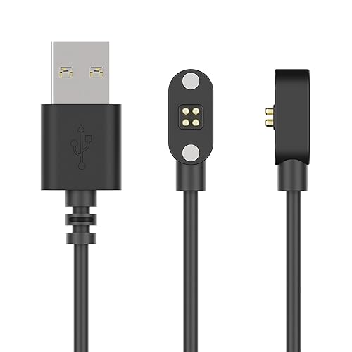 Replacement Magnetic Charging Cable for Bone Conduction Headphones, Magnetic 4-pin Charger,USB Charger Cord for SAMVEK S18,Bone Conduction Headphones