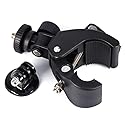 Pomya Camera Bike Motorcycle Mount Holder, 360° Rotatable Bike Bicycle Handlebar Clip On Clamp Mount with 1/4 inch Screw for GoPro Camera