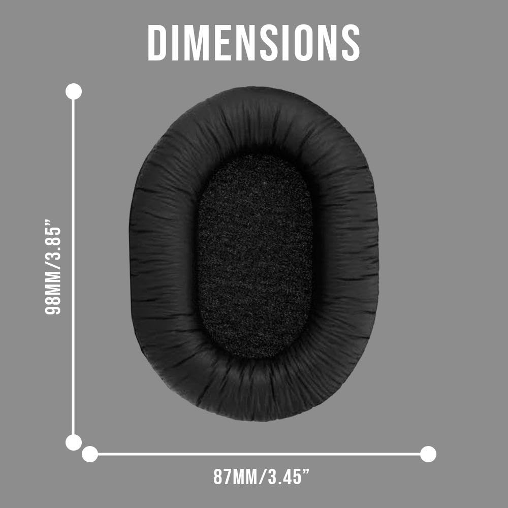Genuine Replacement Ear Pads cushions for SONY MDR-7506, MDR-V6, MDR-V7, MDR-CD900ST Headphones - 1 pair (2 pieces)