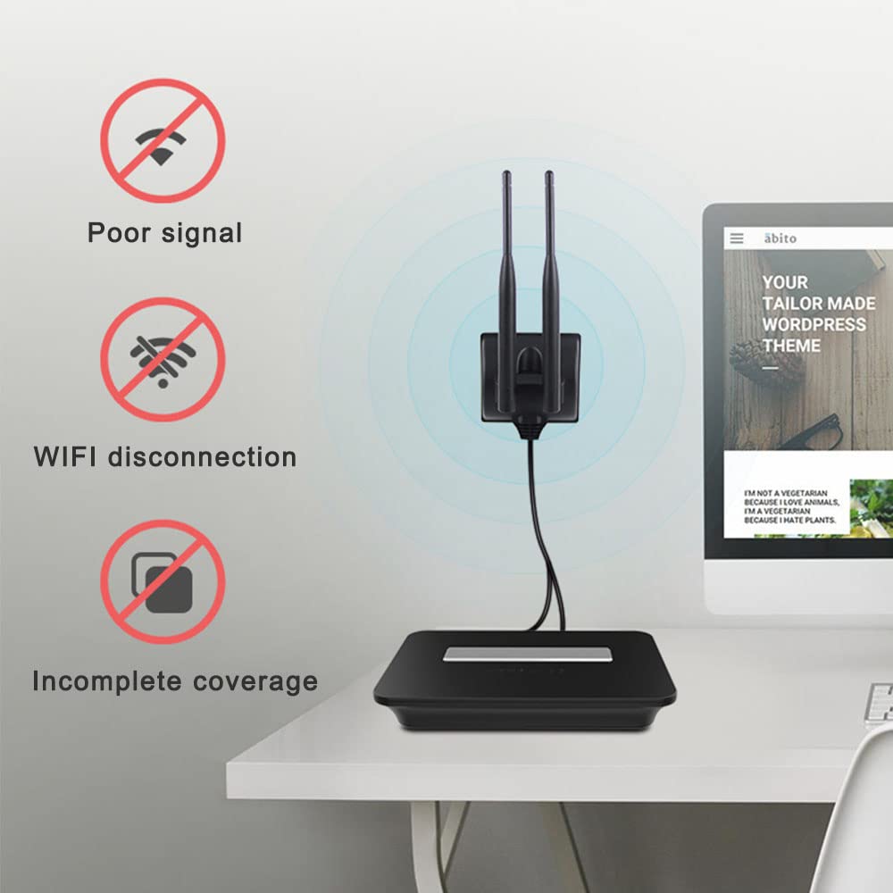 MustPoint 2.4GHz 5GHz Dual Band RP-SMA Male WiFi Antenna + IPEX MHF4 to RP-SMA Female Cable 9.8 inch for M.2 NGFF Network Card PC Computer