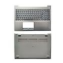 Laptop US Keyboard with Palmrest Upper Compatible for Lenovo IdeaPad 3 15ADA05 3-15 ARE05 15IML05 15IIL05 15IGL05 and Bottom Base Cover Case