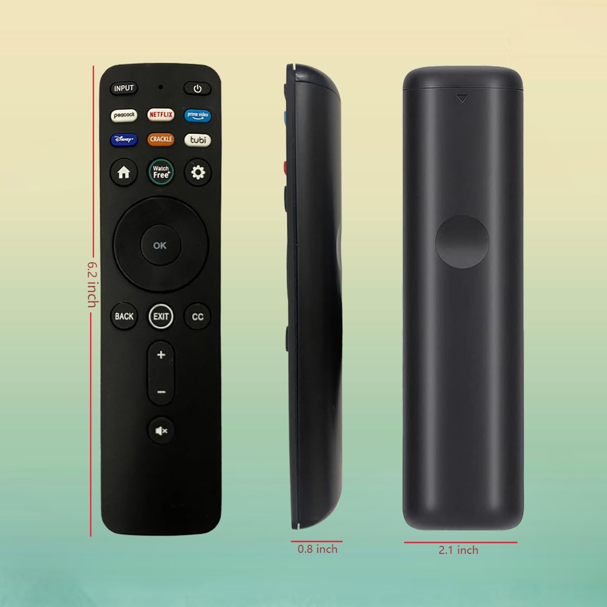 GHUST XRT260 Replacement IR Remote Control for VIZIO Smart TV V435-J01 V505-J09 V555-J01 V655-J09 V705-J03 V755-J04 V585-J01 V705X-J03 V756X-J03
