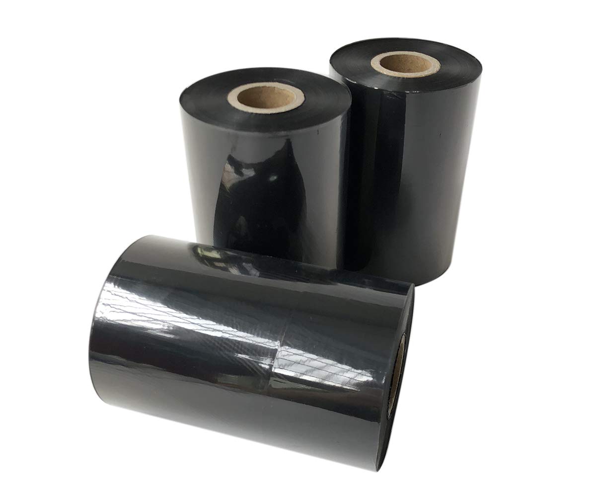 Officeuct Thermal Transfer Ribbon- Resin Enhanced Wax Printer Ribbon 1” Core Ink Out 4.33" X 1476'(110mm*450m)-1 Roll for Zebra ZT230 ZT410 ZT420