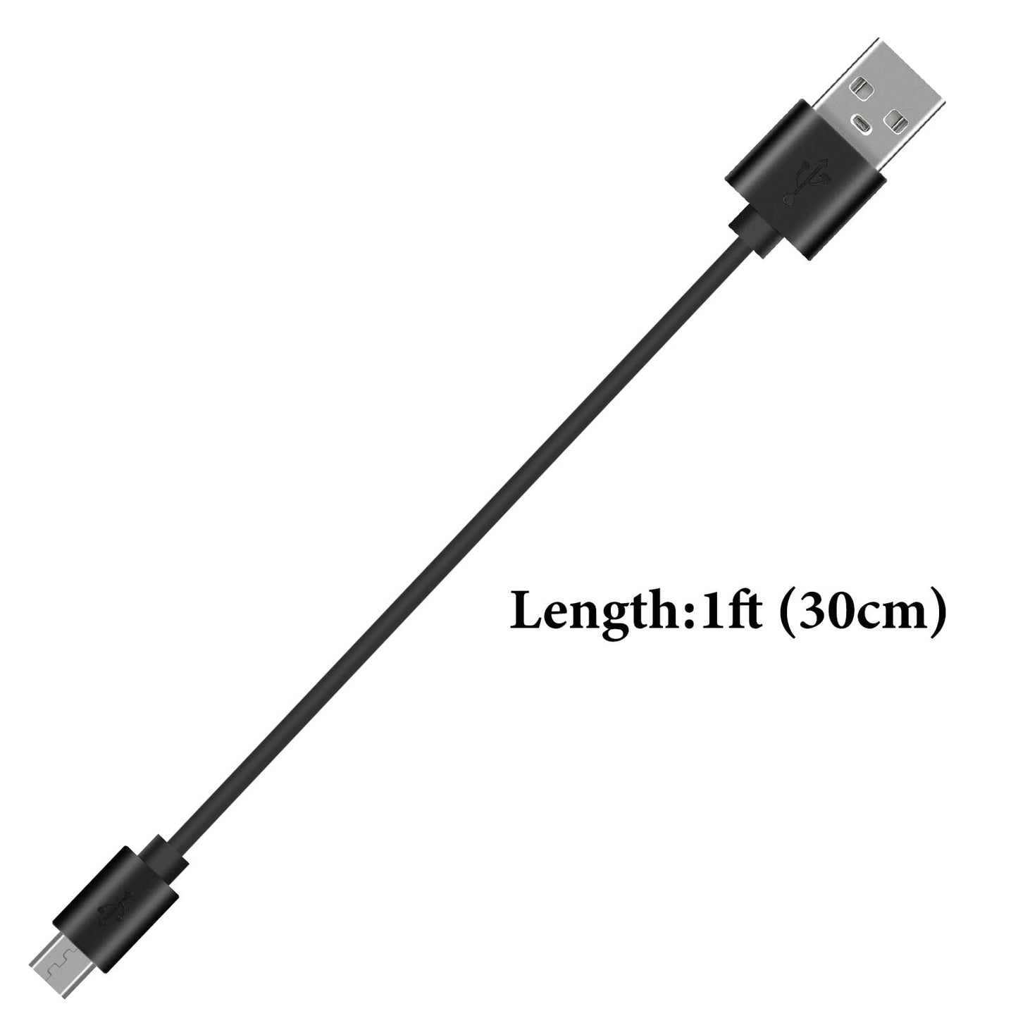 GEEKRIA USB Sport Earphones Short Charger Cable Compatible with Jabra Sport Pulse, Elite 65e, Halo Fusion, Halo Smart Charger, USB to Micro-USB…