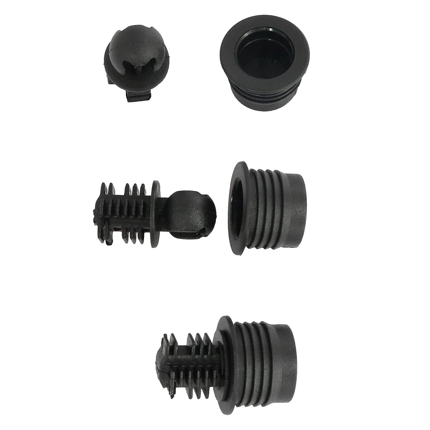 Longdex Speaker Grill Guide 24Pairs Black Plastic Ball and Socket Type Grill Guides Pegs Cloth Buckle Screws Speaker Parts Accessories