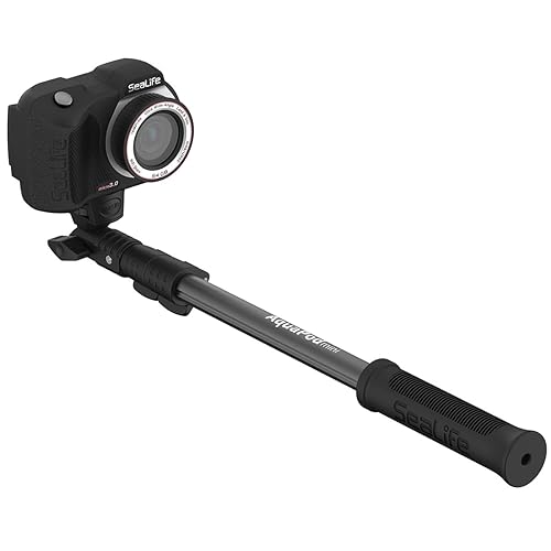 AquaPod Mini Camera Pole with Standard ¼-20 Camera Mount & Action Camera Adapter - Extends 15.5 to 38” - Gets Closer to Subjects - Tilts for Selfies