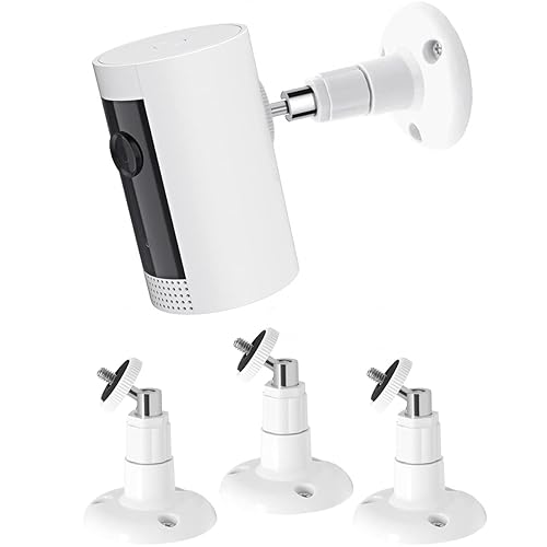3Pack Camera Wall Mount,Compatible with R-ing Outdoor Cam (Stick Up Cam Battery)/Pro/Outdoor Cam Plus/Plug-in/Indoor Cam(1st Gen),360 Degree