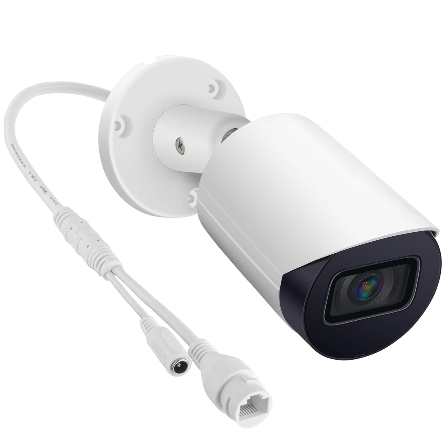 OHBET DahuaSecurity 8MP PoE IP Camera, 4K Security Bullet Camera with Smart Motion Detection IR&Color Night Vision, Metal