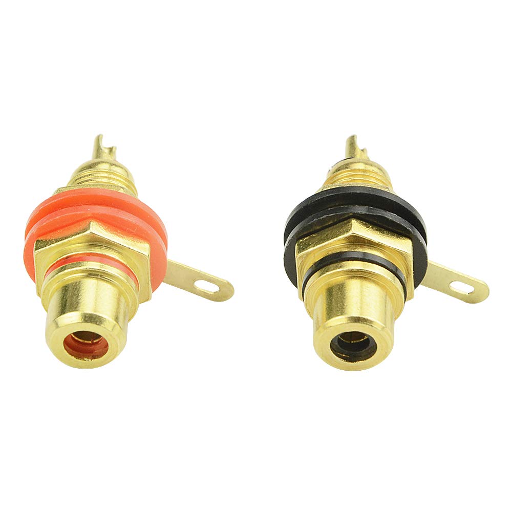 WMYCONCONG 14 PCS RCA Panel Mount Plug Female Audio Terminal Jack Socket Adapter Connector