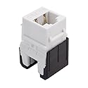 Legrand - OnQ Cat 6a Keystone Insert, Quick Connector RJ45 Keystone Jack, RJ45 Inserts Can Be Terminated With Any 110 Punchdown Tool, White, 1 Count