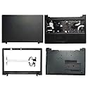 Replacement Case Compatible for Lenovo Ideapad 110-15ISK 110-15IKB (Top Bezel Palmrest Bottom Cover and Hinges)