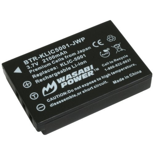 Wasabi Power Battery for Sanyo DB-L50, DB-L50AU and Sanyo VPC-FH1, VPC-FH1A, VPC-HD1000, VPC-HD1010, VPC-HD2000, VPC-HD2000A, VPC-TH1, VPC-WH1, Xacti