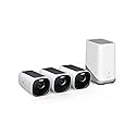 eufy Security eufyCam 3-Cam Kit,Security Camera Outdoor Wireless,4K Camera with Integrated Solar Panel,Forever Power,Face Recognition AI,Expandable