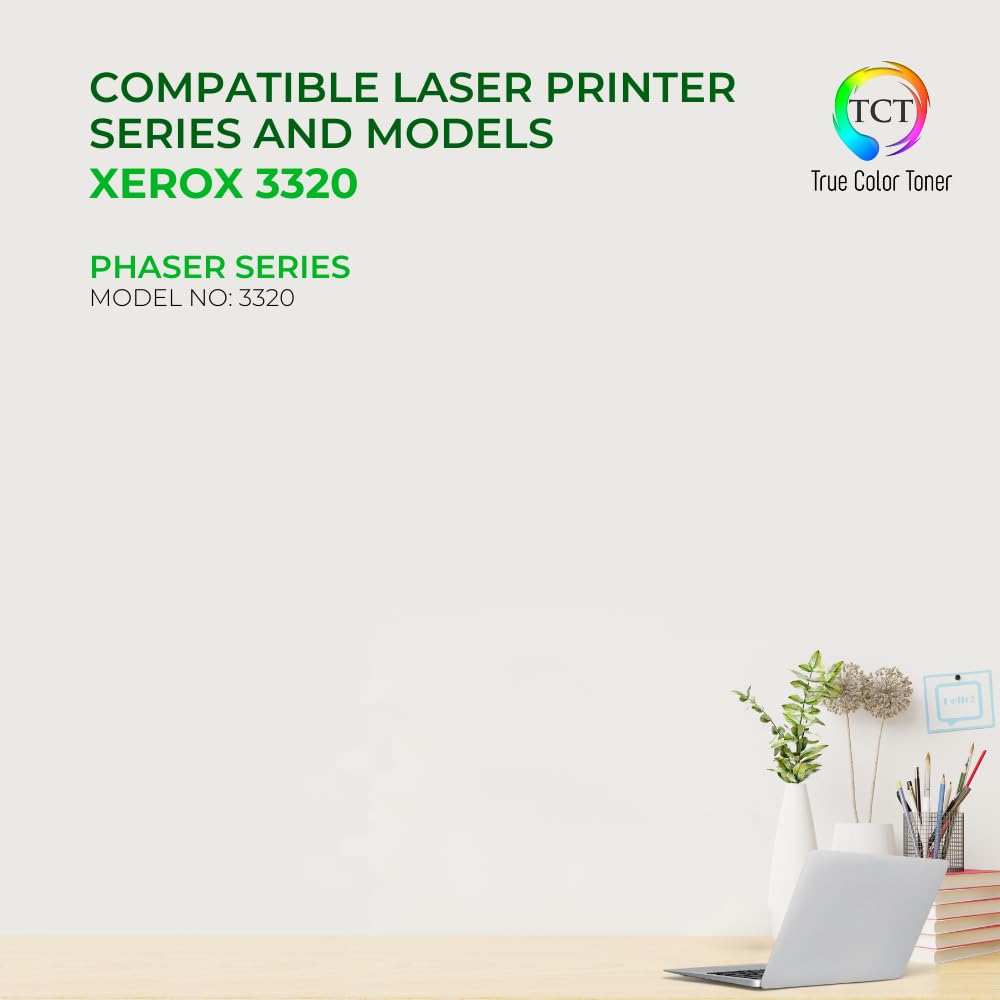 TCT Premium Compatible Toner Cartridge Replacement for Xerox 106R02307 Black Works with Xerox Phaser 3320 3320dni Printers (11,000 Pages)