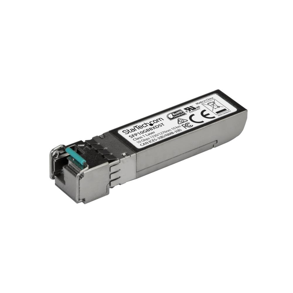 StarTech.com MSA Uncoded SFP+ Module - 10GBASE-BX - 10 Gigabit Ethernet BiDi Fiber Single Strand SFP+ Transceiver - LC 10km - MSA Compliant